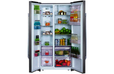 Bush BSBFFWTDSS Side by Side Fridge Freezer